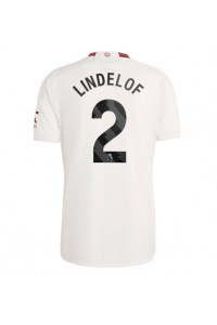 Manchester United Victor Lindelof #2 Jalkapallovaatteet Kolmaspaita 2023-24 Lyhythihainen